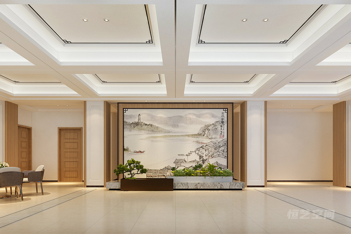 復(fù)州灣法院展廳裝修